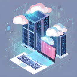 data-center-with-laptop-and-cloud-data-passing-wit-upscaled